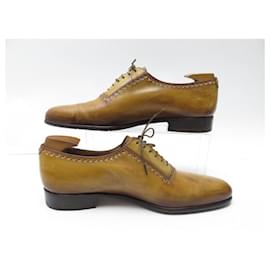 Berluti-BERLUTI SHOES 0171 8 42 BROWN PATINA LEATHER oxford shoes SHOES-Brown