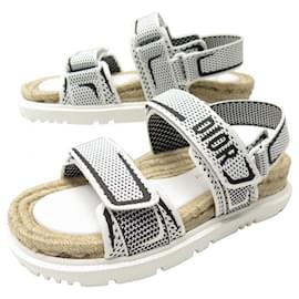 Christian Dior-NEW CHRISTIAN DIOR SHOES DIORACT KCQ SANDALS691TKJ19W355 35.5 SHOES-Other