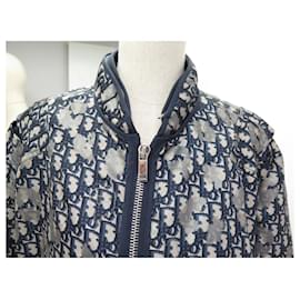 Christian Dior-NEW DIOR MEN’S JACKET 46 OBLIQUE MONOGRAM BOMBER 933C403to4617 NEW COAT-Navy blue