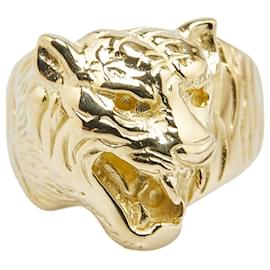 & Other Stories-K18YG Yellow Gold Tiger Motif Ring in Excellent Condition-Golden