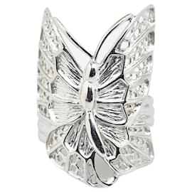 & Other Stories-LuxUness Platinum Butterfly Ring Metal Ring in Excellent condition-Silvery