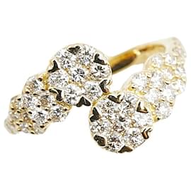 & Other Stories-K18YG Yellow Gold Diamond 1.00ct Ring in Great Condition-Golden