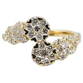 & Other Stories-LuxUness 18k Gold Diamond Ring  Metal Ring in Excellent condition-Golden