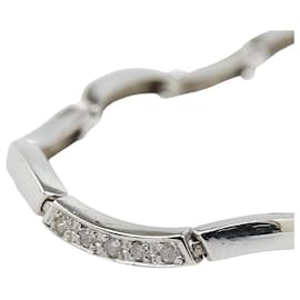 & Other Stories-LuxUness 14k Gold Diamond Bracelet Metal Bracelet in Excellent condition-Silvery