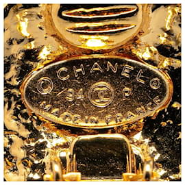 Chanel-Boucles d'oreilles clip Chanel CC Boucles d'oreilles en métal en excellent état-Doré