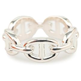 Hermès-Anillo Hermes SV925 54 Cadena Dunkle Anshene PM en excelente estado-Plata