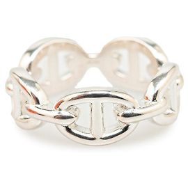 Hermès Hermes SV925 54 Kette Dunkle Anshene PM Ring in gutem Zustand Silber