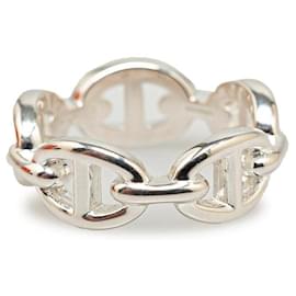 Hermès-Anillo Hermes SV925 54 Cadena Dunkle Anshene PM en excelente estado-Plata