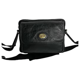 Gucci-Sac à bandoulière en cuir Gucci Sac à bandoulière en cuir 574760 en excellent état-Noir