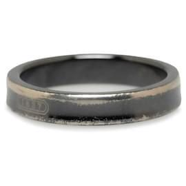 Tiffany & Co-Tiffany & Co 1837 Narrow Ring Black Titanium in Very Good Condition-Black