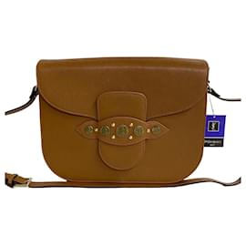 Yves Saint Laurent-Yves Saint Laurent Leather Crossbody Bag  Leather Crossbody Bag in Excellent condition-Brown