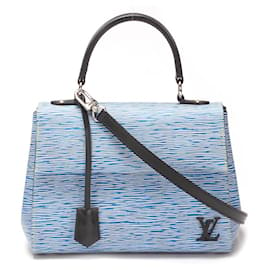 Louis Vuitton-Louis Vuitton Cluny BB Leather Handbag M51392 in good condition-Blue