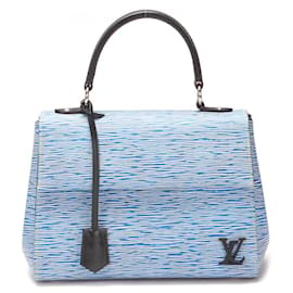 Louis Vuitton-Louis Vuitton Cluny BB Leather Handbag M51392 in good condition-Blue