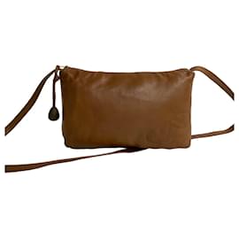 Loewe-Loewe Anagram Mini Shoulder Bag Leather Shoulder Bag 11385 in Very Good Condition-Brown