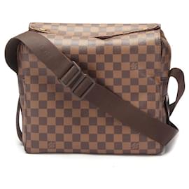 Louis Vuitton-Bolsa de ombro em lona Louis Vuitton Naviglio N45255 em muito bom estado-Marrom