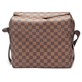 Louis Vuitton-Louis Vuitton Naviglio Canvas Schultertasche N45255 in sehr gutem Zustand-Braun