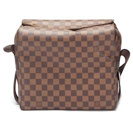 Louis Vuitton-Louis Vuitton Naviglio Canvas Shoulder Bag N45255 in good condition-Brown