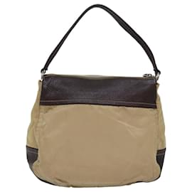 Prada-PRADA Shoulder Bag Nylon Beige Auth ep4286-Beige