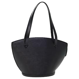 Louis Vuitton-LOUIS VUITTON Epi Saint Jacques Shopping Shoulder Bag Black M52262 auth 75842-Black