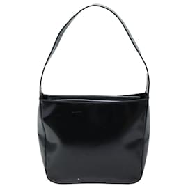 Gucci-GUCCI Shoulder Bag Patent leather Black Auth ep4433-Black