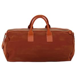 Prada-PRADA Boston Bag Canvas 2way Orange Auth 74405-Orange