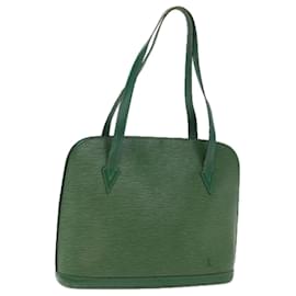 Louis Vuitton-LOUIS VUITTON Epi Lussac Shoulder Bag Green M52284 LV Auth 76026-Green