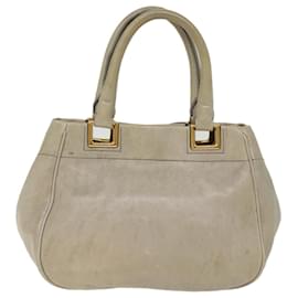 Prada-PRADA Hand Bag Leather 2way Gray Auth 76977-Grey
