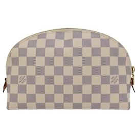 Louis Vuitton-LOUIS VUITTON Damier Azur Pochette Cosmetic GM Pouch N23346 LV Auth 76901-Other