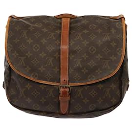 Louis Vuitton-Louis Vuitton-Monogramm Saumur 35 Umhängetasche M.42254 LV Auth 74931-Monogramm