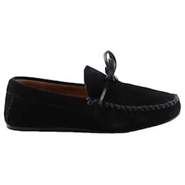 Isabel Marant Etoile-suede moccasins-Black