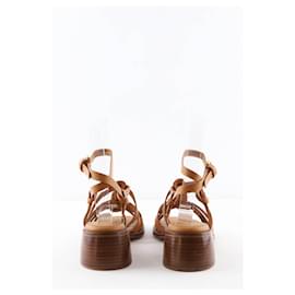 See by Chloé-Leather sandals-Camel