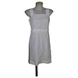 Robe en coton Elie Tahari Blanche Blanc