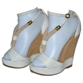 Chloé-wedges-Brown,White