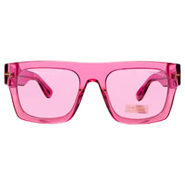 Tom Ford-Tom Ford Fausto Square Sunglasses-Pink