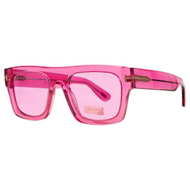 Tom Ford-Tom Ford Fausto Square Sunglasses-Pink