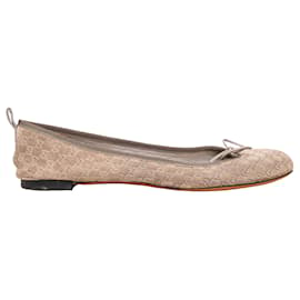 Gucci-Gucci Guccissima Ballet Flats-Grey