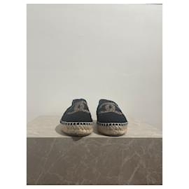 Chanel-CHANEL Espadrilles T.UE 36 chiffon-Noir