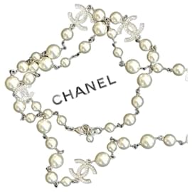 Chanel-CHANEL  Necklaces T.  Pearl-Silvery