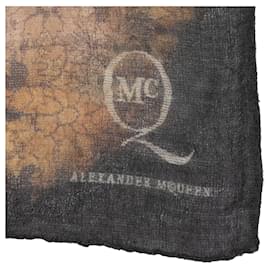 Autre Marque-Black & Multicolor McQ Alexander McQueen Small Printed Scarf-Black