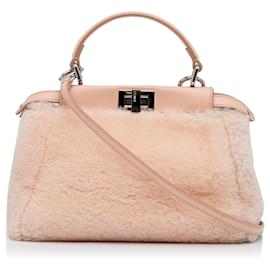 Fendi-Sac à main Fendi Mini Peekaboo rose-Rose