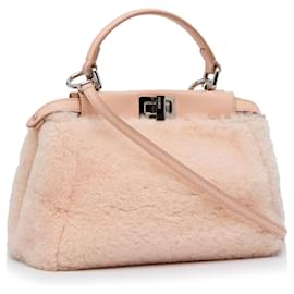 Fendi-Sac à main Fendi Mini Peekaboo rose-Rose