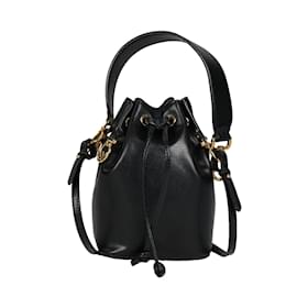 Fendi-FENDI cuir de veau Mini Mon Trésor 2way Sac à main en Noir-Noir