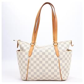 Louis Vuitton-Louis Vuitton Damier Azur Totally PM Shoulder Bag N51261-Beige