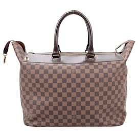 Louis Vuitton-Louis Vuitton Damier Ebene Greenwich Handbag in Brown N41163-Green