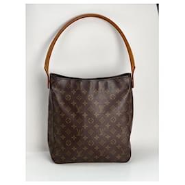 Louis Vuitton-Louis Vuitton Looping GM Monogram Shoulder Bag-Brown