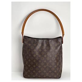 Louis Vuitton-LOUIS VUITTON Looping GM Monogram Shoulder Bag-Brown