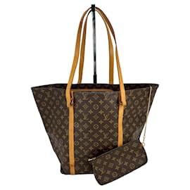 Louis Vuitton-Louis Vuitton Vintage Monogram Sac Shopping 60 cabas GM-Marron