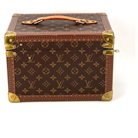 Louis Vuitton-Louis Vuitton Boite Flacons Beauty Train Case Luggage-Brown