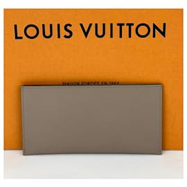 Louis Vuitton-Louis Vuitton 8 Portefeuille en cuir Empreinte beige avec insert pour carte de crédit de Felicie-Marron