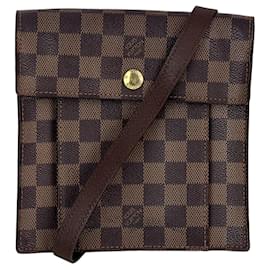 Louis Vuitton-LOUIS VUITTON Pimlico Damier Ebene Crossbody Bag-Brown